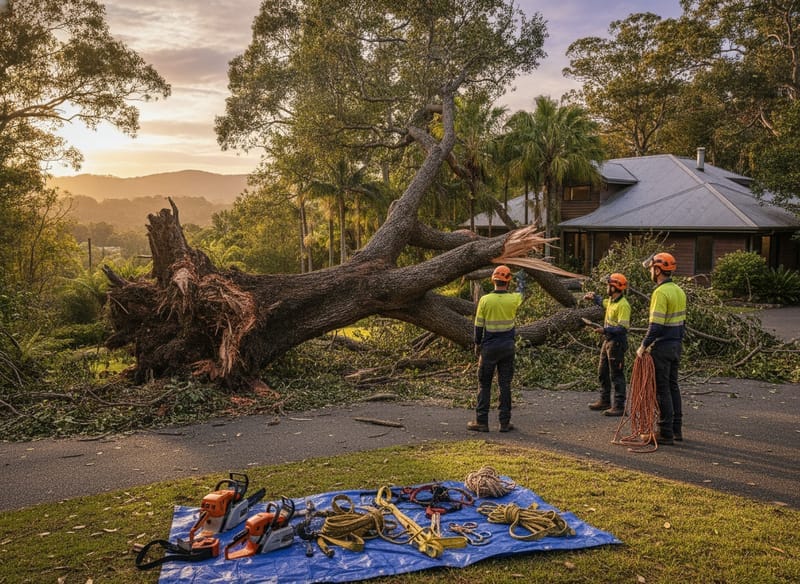 Emergency Tree Removal performed by Yarra Ranges Foothills Arborist in the Yarra Ranges Foothills
