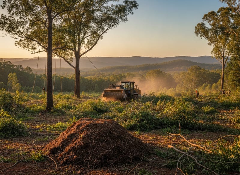 Land Clearing performed by Yarra Ranges Foothills Arborist in the Yarra Ranges Foothills