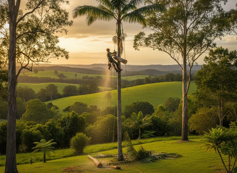 Palm Tree Removal performed by Yarra Ranges Foothills Arborist in the Yarra Ranges Foothills