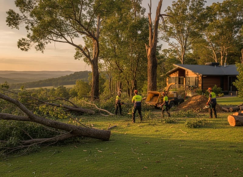 Storm Damage Tree Removal performed by Yarra Ranges Foothills Arborist in the Yarra Ranges Foothills