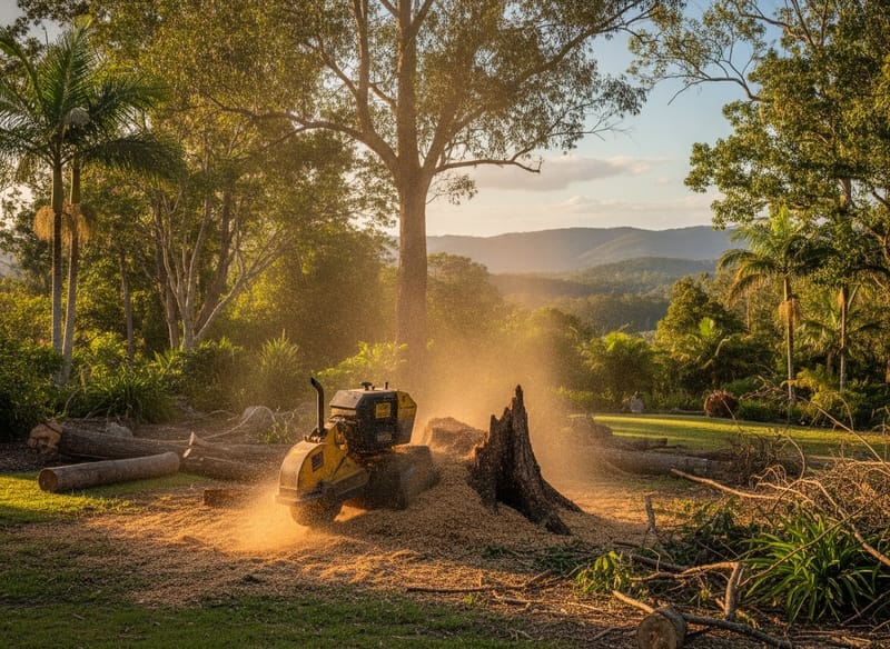 Stump Grinding performed by Yarra Ranges Foothills Arborist in the Yarra Ranges Foothills